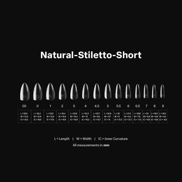 Aprés Box of Tips Natural - Stiletto - Short 2.0 Hot on Sale