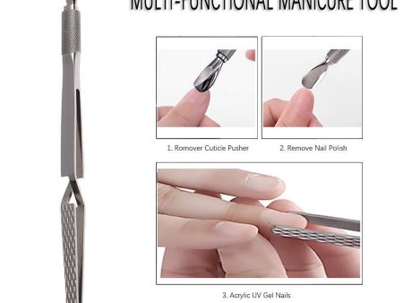 3-in-1 Nail Tool Pinching C-Curve, Pusher, Scraper Discount