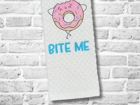 Bite Me Donut AUGUST 24 MYSTERY BUNDLE machine embroidery design (5 sizes included) DIGITAL DOWNLOAD Online