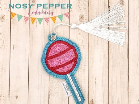 Blow Pop applique bookmark bag tag ornament machine embroidery design DIGITAL DOWNLOAD Hot on Sale