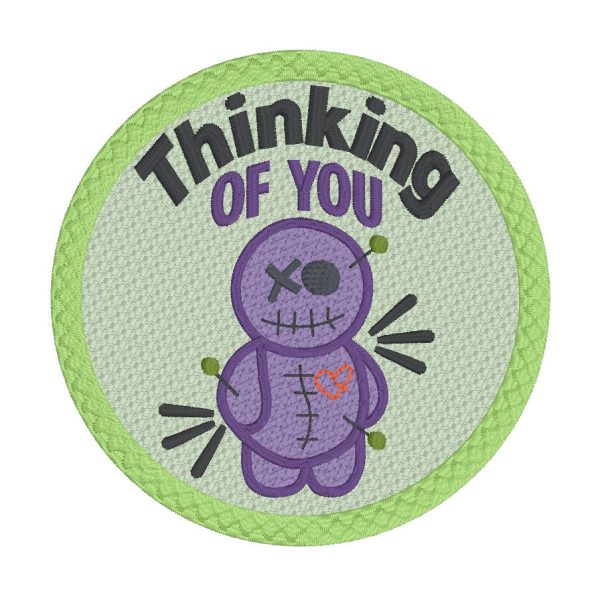 Thinking of you patch machine embroidery design DIGITAL DOWNLOAD Cheap