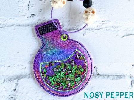 Potion shaker bagtag SEPT 24 PATREON BUNDLE bookmark ornament bag tag machine embroidery design DIGITAL DOWNLOAD on Sale