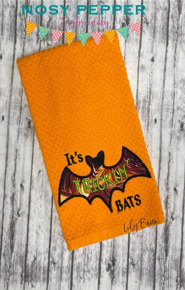 It s frickin  bats applique machine embroidery design (4 sizes included) DIGITAL DOWNLOAD Hot on Sale