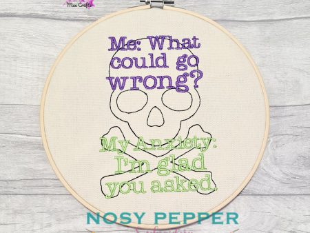 What could go wrong machine embroidery design (4 sizes included) DIGITAL DOWNLOAD Online Sale