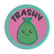 Trashy patch (2 sizes included) machine embroidery design DIGITAL DOWNLOAD Online now