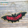 Unwelcome ITH sign machine embroidery design (4 sizes included) DIGITAL DOWNLOAD Supply