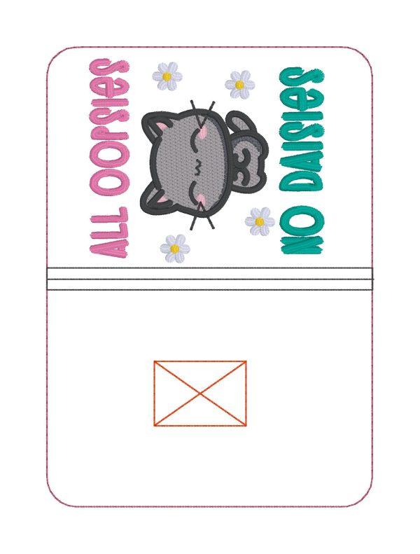 All Oopsies Notebook Cover (2 sizes available) machine embroidery design DIGITAL DOWNLOAD Online now