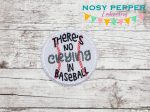 There s No Crying In Baseball Patch machine embroidery design (2 sizes included) DIGITAL DOWNLOAD Online