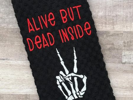 Alive But Dead Inside machine embroidery design (5 sizes included) DIGITAL DOWNLOAD Online now