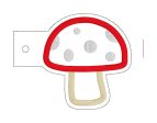 Toadstool applique bottle band machine embroidery design DIGITAL DOWNLOAD Online