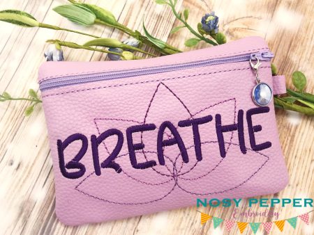 Breathe ITH bag (choose from 4 sizes) machine embroidery design DIGITAL DOWNLOAD Sale