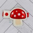 Toadstool applique bottle band machine embroidery design DIGITAL DOWNLOAD Online