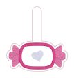 Valentine Candy applique set machine embroidery designs (includes bookmark bag tag ornament, eyelet fob and snap tab) For Cheap